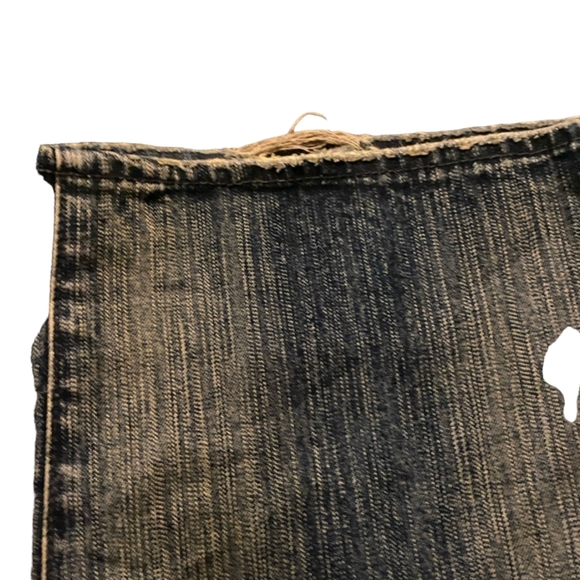 VINTAGE LRG × Streetwear Baggy Hip Hop LRG Embroidery Logo Jeans  Size:36x32 - Picture 2 of 16